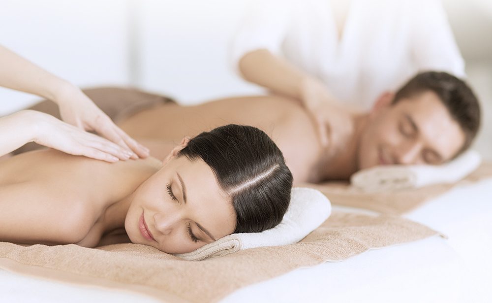 Man and woman having a massage
